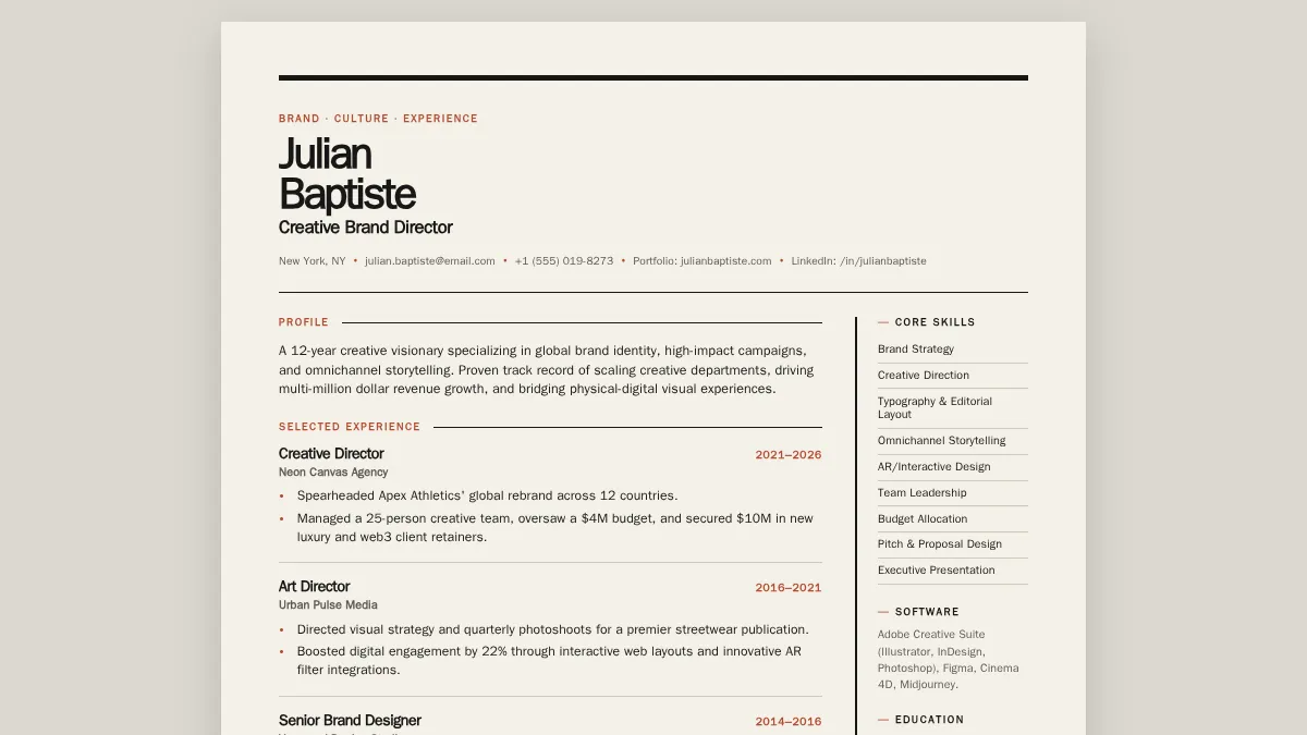 Packing Cv Examples Home | HIX AI